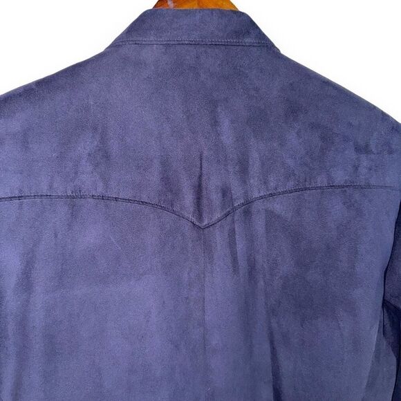 Circle S Navy Sueded Western Cowboy Sportcoat 42R - Picture 11 of 11